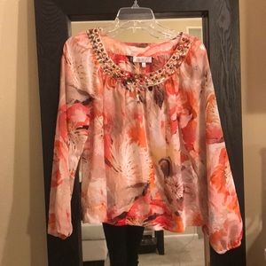 Sheer Floral Top